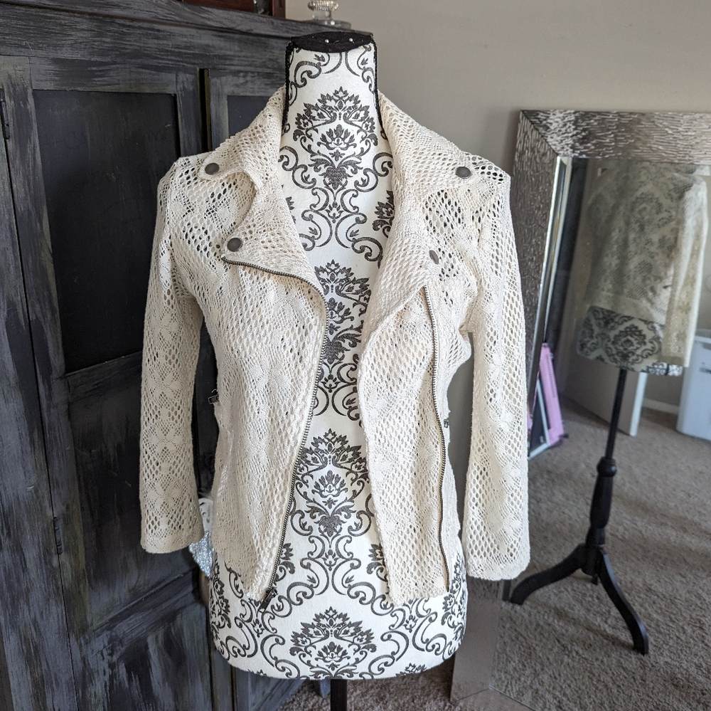 Cream lacy jacket